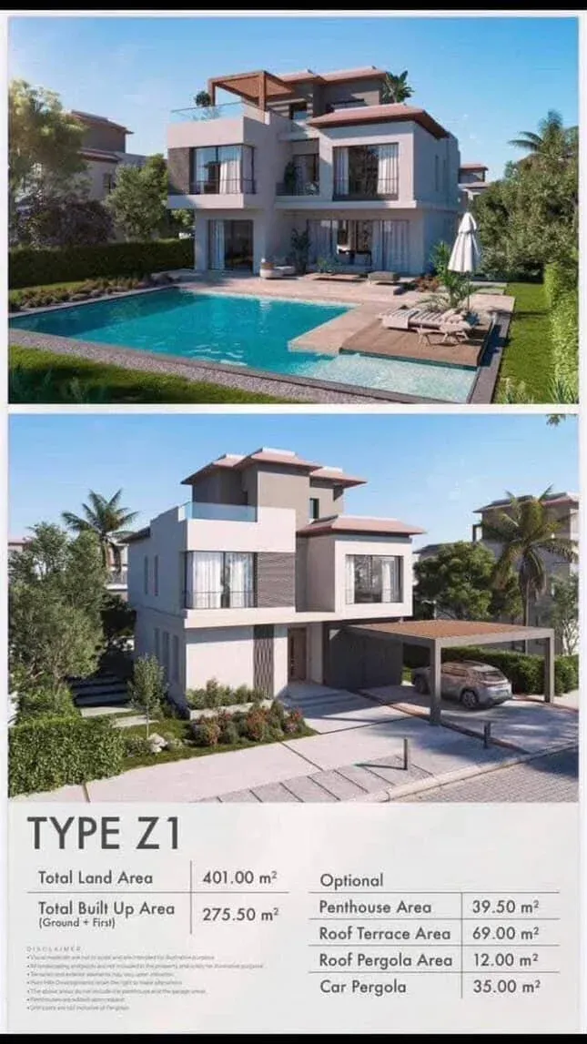 فيلا ستاند ألون للبيع في 6 أكتوبر – مشروع Badya Palm Hills – Type Z – فرصة استثمارية قوية - Image 1