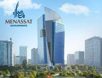 منطقة الداون تاون العاصمة الادارية الجديدة على محور محمد بن زايد الشمالى داخل منطقة الأبراج وعلى النهر الاخضر يقع مباشرة امام  محطة المونوريل و مجمع الديانات و مسجد مصر الكبير - Image 1